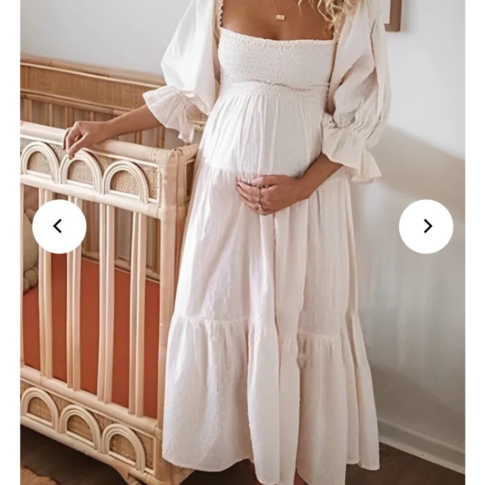 Elegant white Maxi Dress